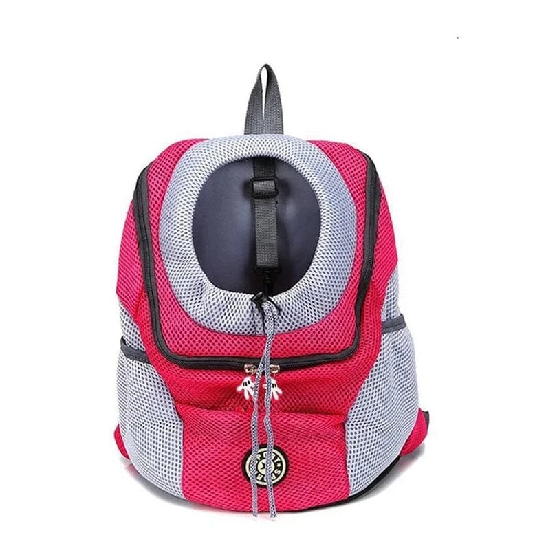 Dog Carrier Backpack Oxford Polyester Breathable Mesh S M L Up to 8kg Safety Leash Padded Hiking Travel Pet Bag | Koossa