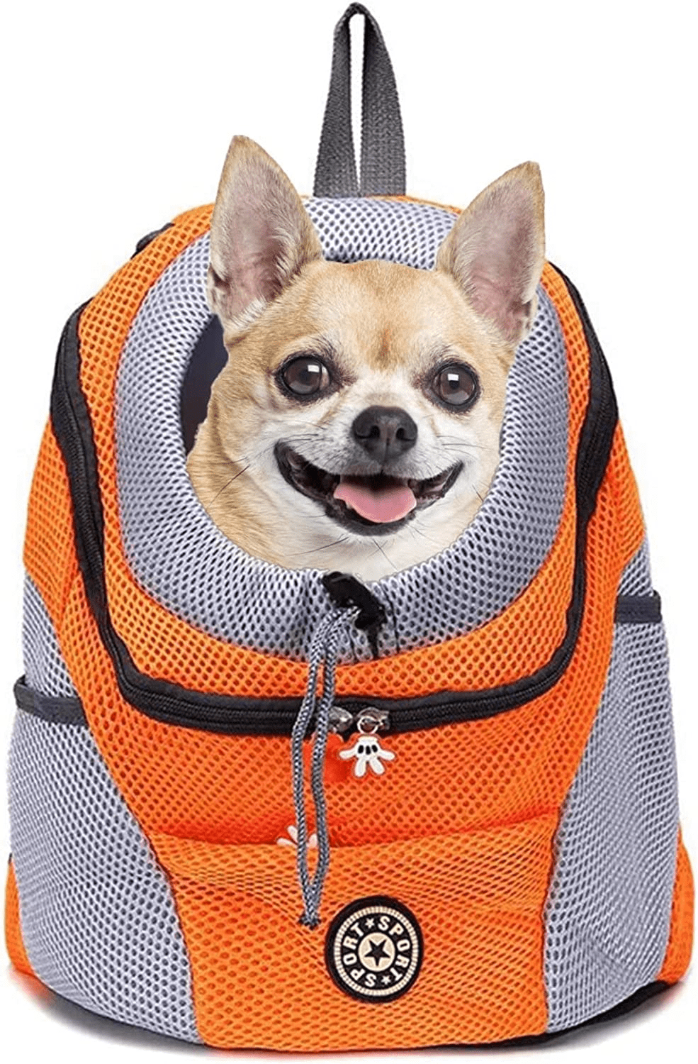Dog Carrier Backpack Oxford Polyester Breathable Mesh S M L Up to 8kg Safety Leash Padded Hiking Travel Pet Bag | Koossa