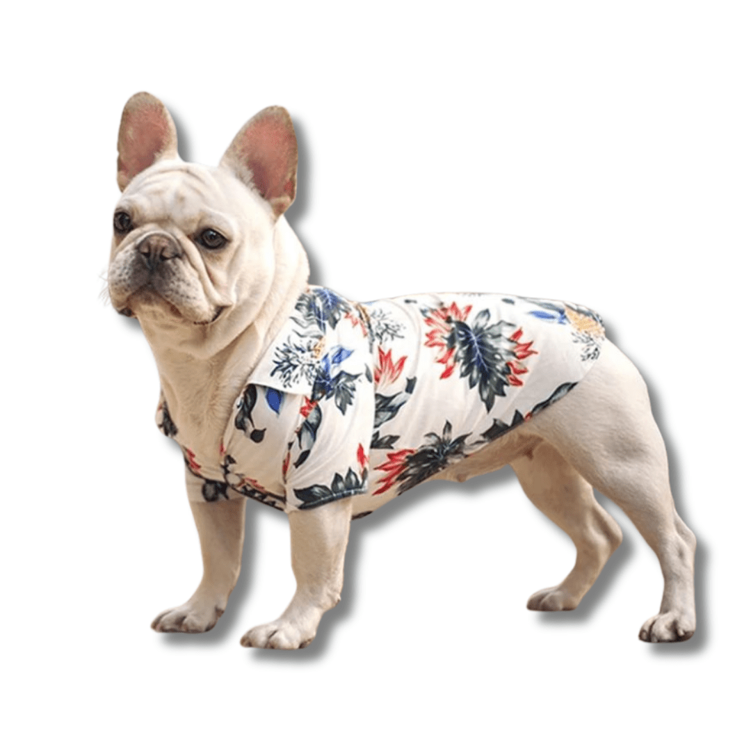 Dog Hawaiian Shirt Lightweight Breathable Tropical Print Button-Down Short Sleeve Summer Dog Top XS–XL Beach Holiday | Koossa