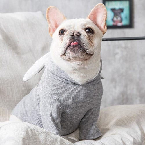 Dog Bunny Hoodie Soft Fleece Rabbit Ear Hood XS–XL Small Medium Dog Jumper Cosy Indoor Outdoor Costume Pink Grey | Koossa