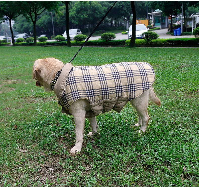 Dog Reversible Coat Warm Padded Two-Sided Winter Jacket Small Medium Large Dog Fleece Quilted Vest Waterproof Windproof Outdoor | Koossa