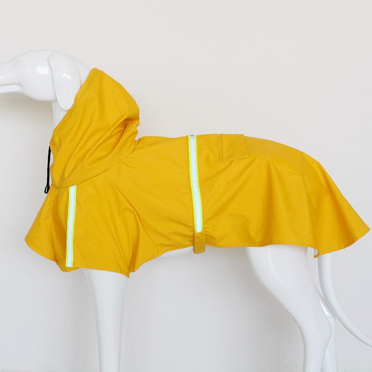 Dog Raincoat Waterproof Hooded Reflective Lightweight Rain Jacket Small Medium Large Dog Poncho Outdoor Walk Yellow Orange Blue Pink Green | Koossa