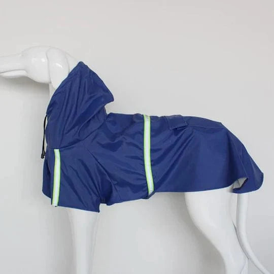 Dog Raincoat Waterproof Hooded Reflective Lightweight Rain Jacket Small Medium Large Dog Poncho Outdoor Walk Yellow Orange Blue Pink Green | Koossa