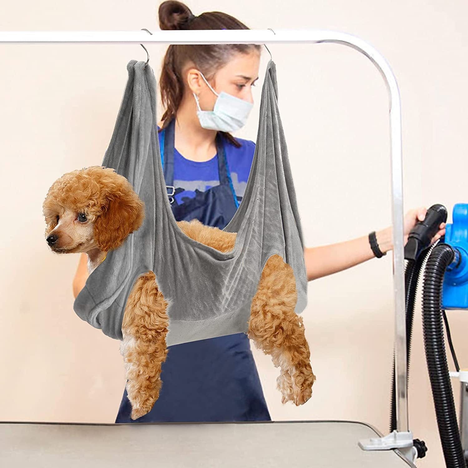 Pet Grooming Hammock Adjustable Restraint Sling Dog Cat Nail Trimming Hammock Grooming Helper Small Medium Large Breeds | Koossa