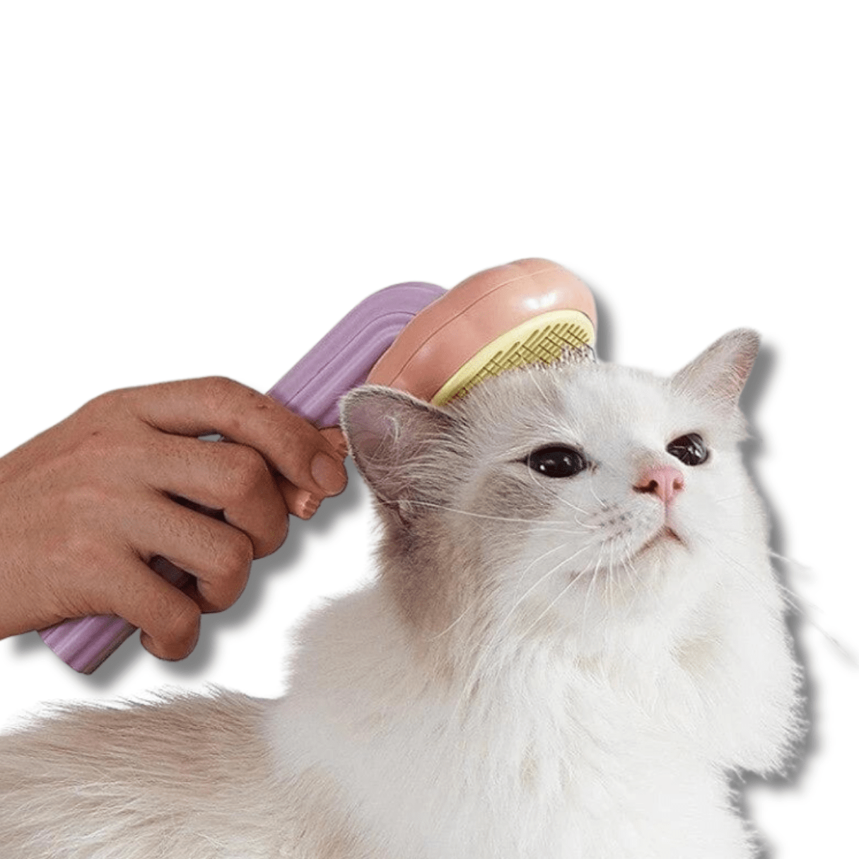Cat Dog Self-Cleaning Grooming Brush One-Click Hair Removal Curved Bristles Non-Slip Massage Comb Deshedding Tool | Koossa