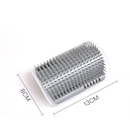 Cat Self-Grooming Brush Wall Corner Silicone Bristles Snap-On Massage Scratcher Hairball Reduction Indoor | Koossa