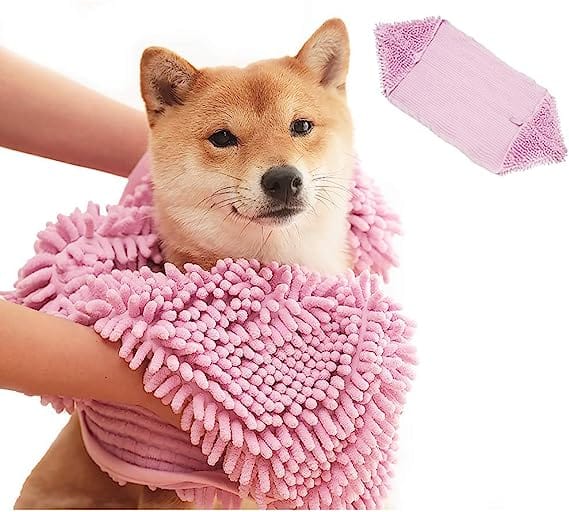 Dog Towel Microfibre Mitten Design Super Absorbent S M L Bath Drying Glove Pet Towel Machine Washable Mud Paw | Koossa