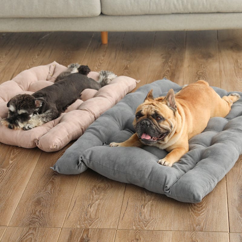 Dog Bed 3-in-1 Convertible Velvet Sofa Nest Mattress PP Cotton Luxury Dog Sofa Bed Headrest Small Medium Large Grey Pink Teal Navy Tan | Koossa