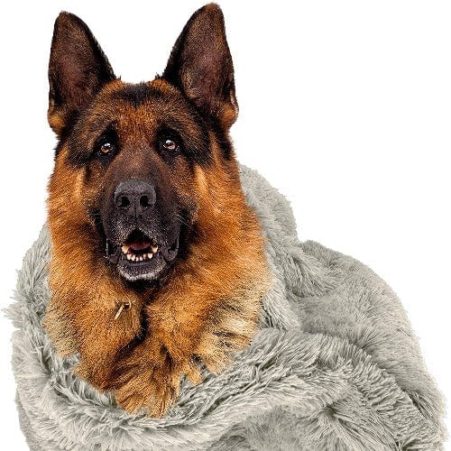 Pet Blanket Faux Fur Plush Soft Washable Dog Cat Blanket Calming Snuggle Throw Sofa Car Seat Furniture Cover Neutral | Koossa