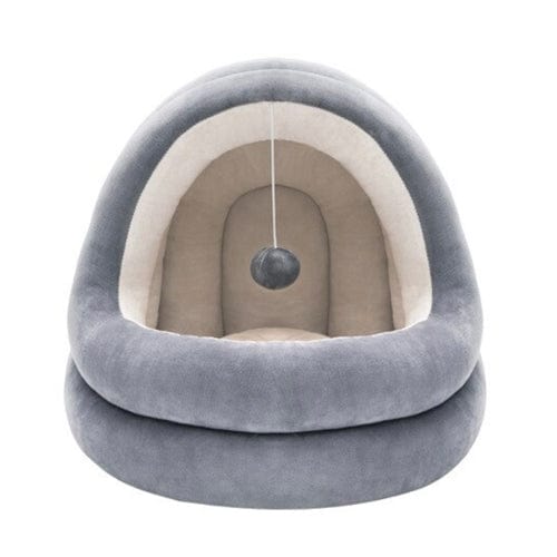 Cat Cave Bed Velvet Cotton Plush Nest Small Large Removable Cushion Swing Toy Kitten Hideout Washable Indoor | Koossa