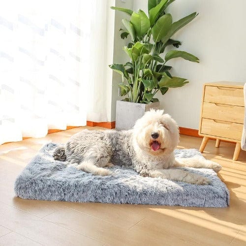 Dog Bed Replacement Cover Faux Fur Plush Removable Washable Spare Cover Calming Dog Bed Cover Donut Bolster Compatible Soft | Koossa