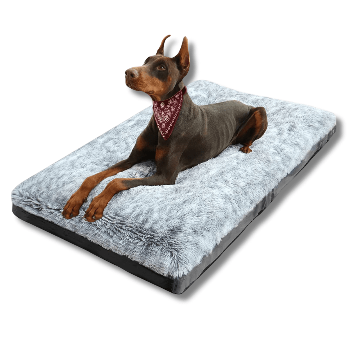 Dog Orthopedic Bed Faux Fur Memory Foam XS–XXL Non-Slip Washable Crate Pad Joint Support Calming Dog Mat | Koossa
