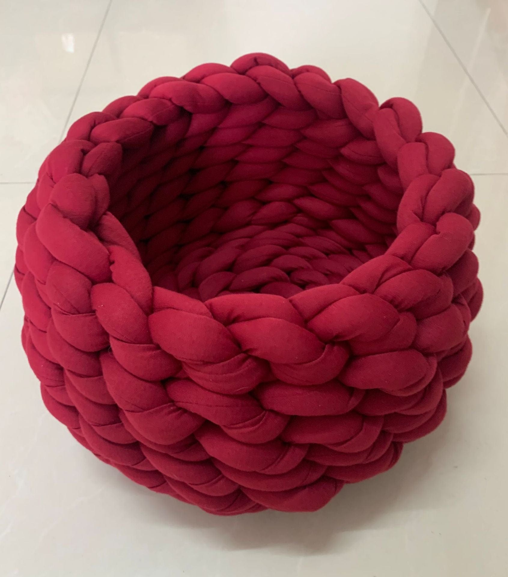 Cat Nest Bed Hand-Knitted Cotton Rope Woven S–XL Breathable Scratch-Resistant Washable Basket Cat Bed All Seasons | Koossa