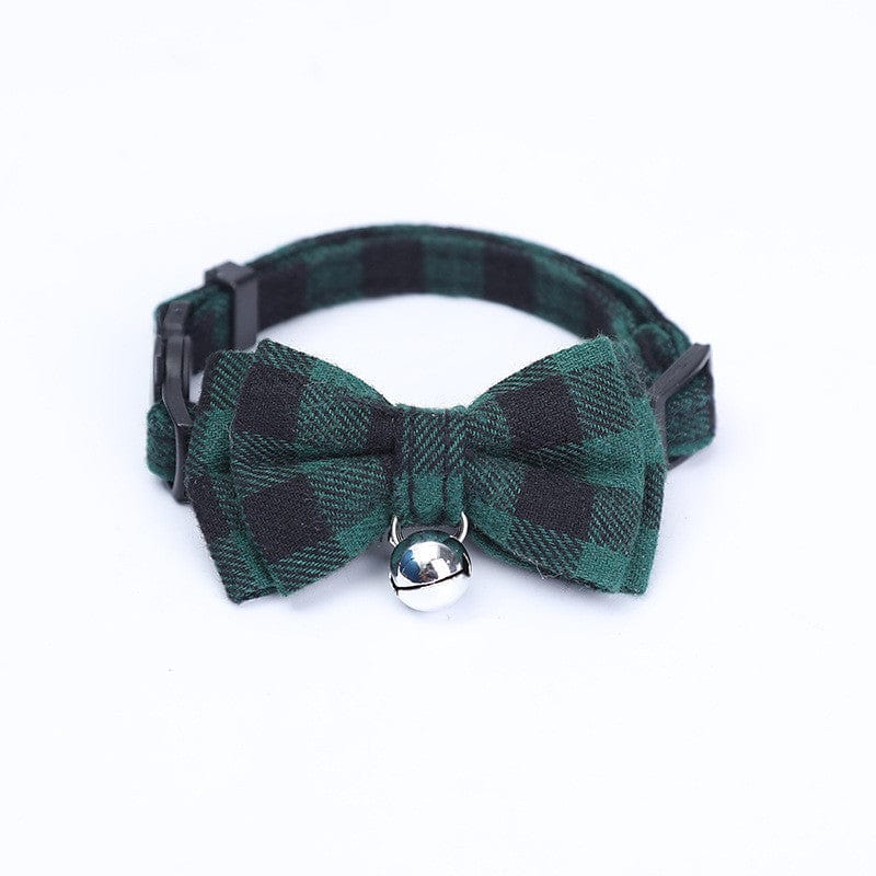 Cat Collar Bow Tie Nylon Adjustable Safety Breakaway Buckle Bell Lightweight Indoor Outdoor Kitten Adult Cat | Koossa