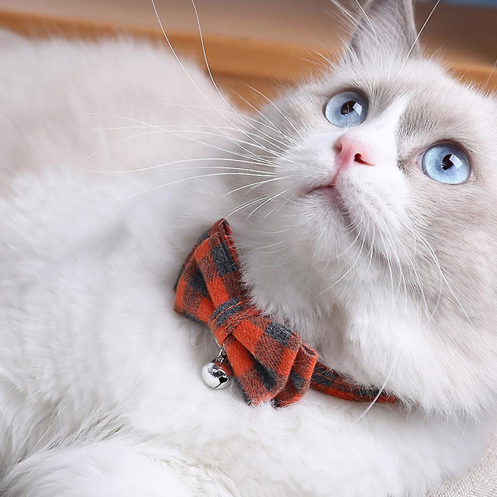 Cat Collar Bow Tie Nylon Adjustable Safety Breakaway Buckle Bell Lightweight Indoor Outdoor Kitten Adult Cat | Koossa