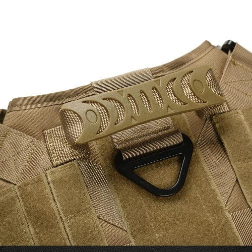 Dog Tactical Collar 1000D Nylon Metal Buckle Velcro Adjustable Heavy Duty Dog Collar Military Style Padded Lining Small Medium Large Black | Koossa