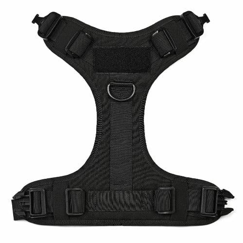 Dog Tactical Collar 1000D Nylon Metal Buckle Velcro Adjustable Heavy Duty Dog Collar Military Style Padded Lining Small Medium Large Black | Koossa