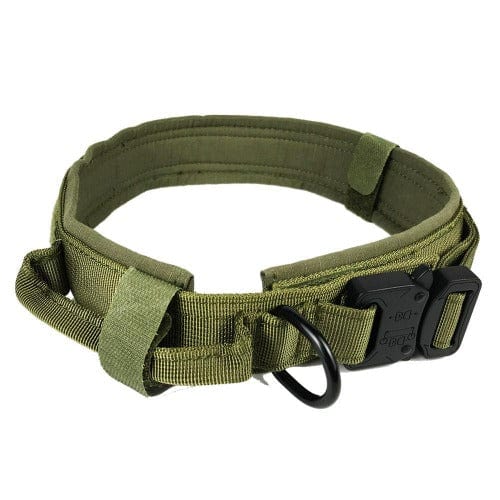 Tactical Dog Collar 1000D Nylon Padded Metal Buckle Control Handle M L XL Training Collar German Shepherd Large Dog | Koossa