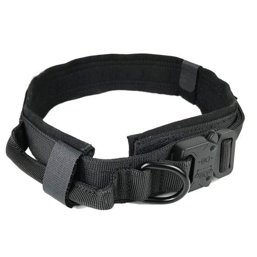 Tactical Dog Collar 1000D Nylon Padded Metal Buckle Control Handle M L XL Training Collar German Shepherd Large Dog | Koossa