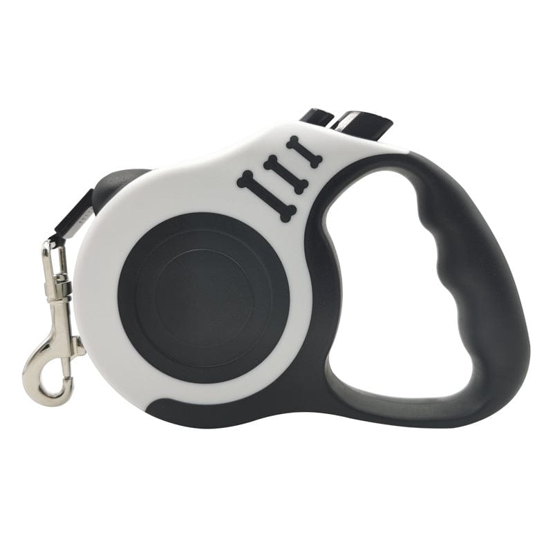 Retractable Dog Leash Nylon 3m ABS Auto-Lock 360° Swivel Tangle-Free Pause Release Button Walking Jogging Lead | Koossa