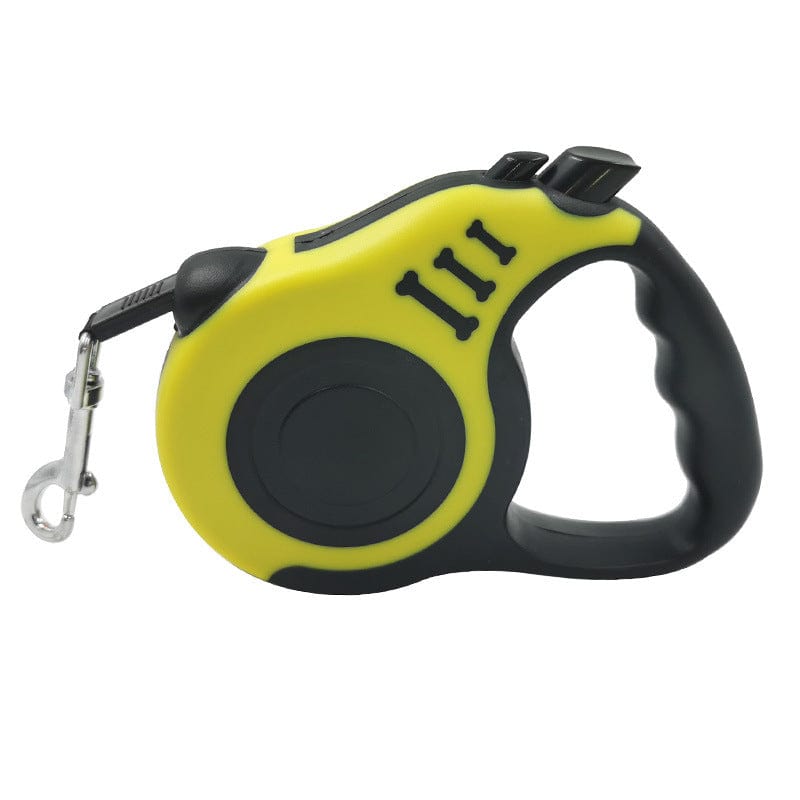 Retractable Dog Leash Nylon 3m ABS Auto-Lock 360° Swivel Tangle-Free Pause Release Button Walking Jogging Lead | Koossa