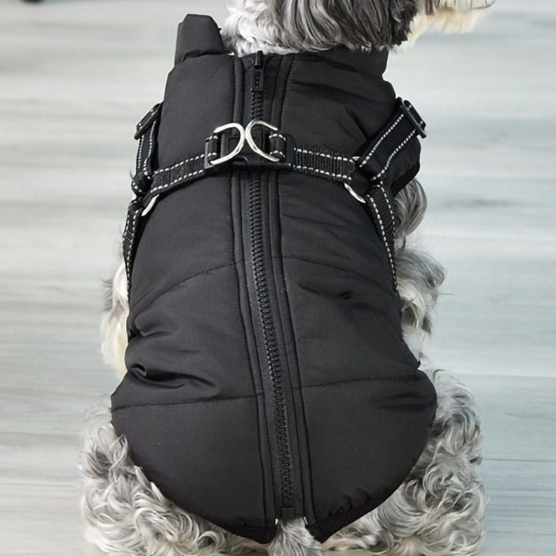 Dog Jacket Waterproof Insulated Built-In Harness Padded Winter Coat Reflective Large Medium Small Dog Windproof Outdoor Vest | Koossa