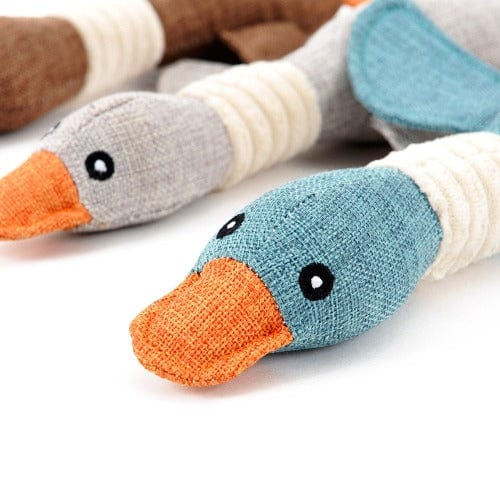 Dog Plush Duck Toy Squeaky Bite-Resistant Fabric 32cm Crinkle Neck Duck Dog Toy Small Medium Large Indoor Play | Koossa