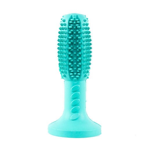 Dog Dental Chew Toy Natural Rubber Toothbrush Suction Cup Molar Cleaner Interactive Dog Teeth Cleaning Toy Small Medium Large Green Blue Red | Koossa