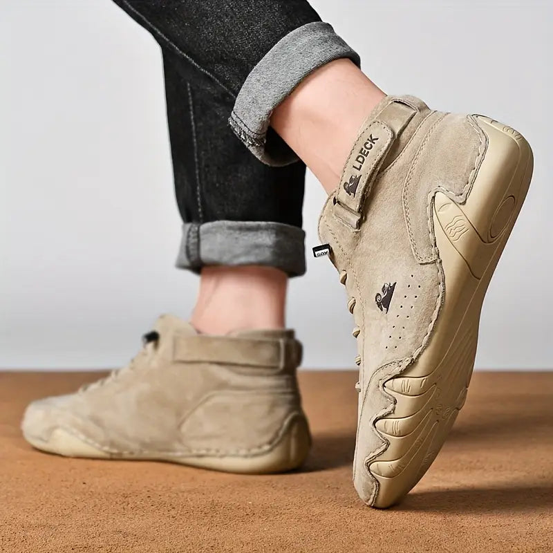 Men's Waterproof High-Top Boots — Elastic Slip-On Chelsea Boots for Outdoor & Casual Wear | Koossa