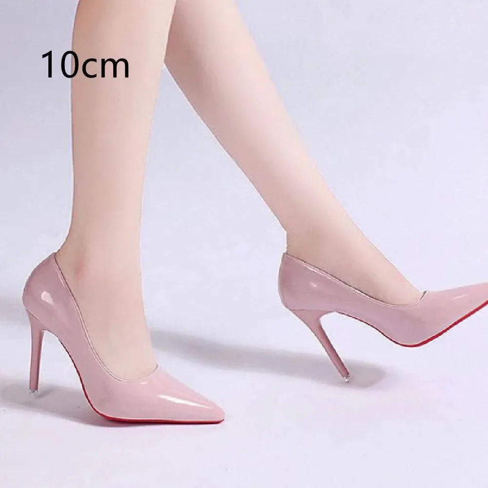 Women's Stiletto Court Shoes with Low Vamp & High Heel — Elegant Pointed Pumps for Office & Evening Wear | Koossa