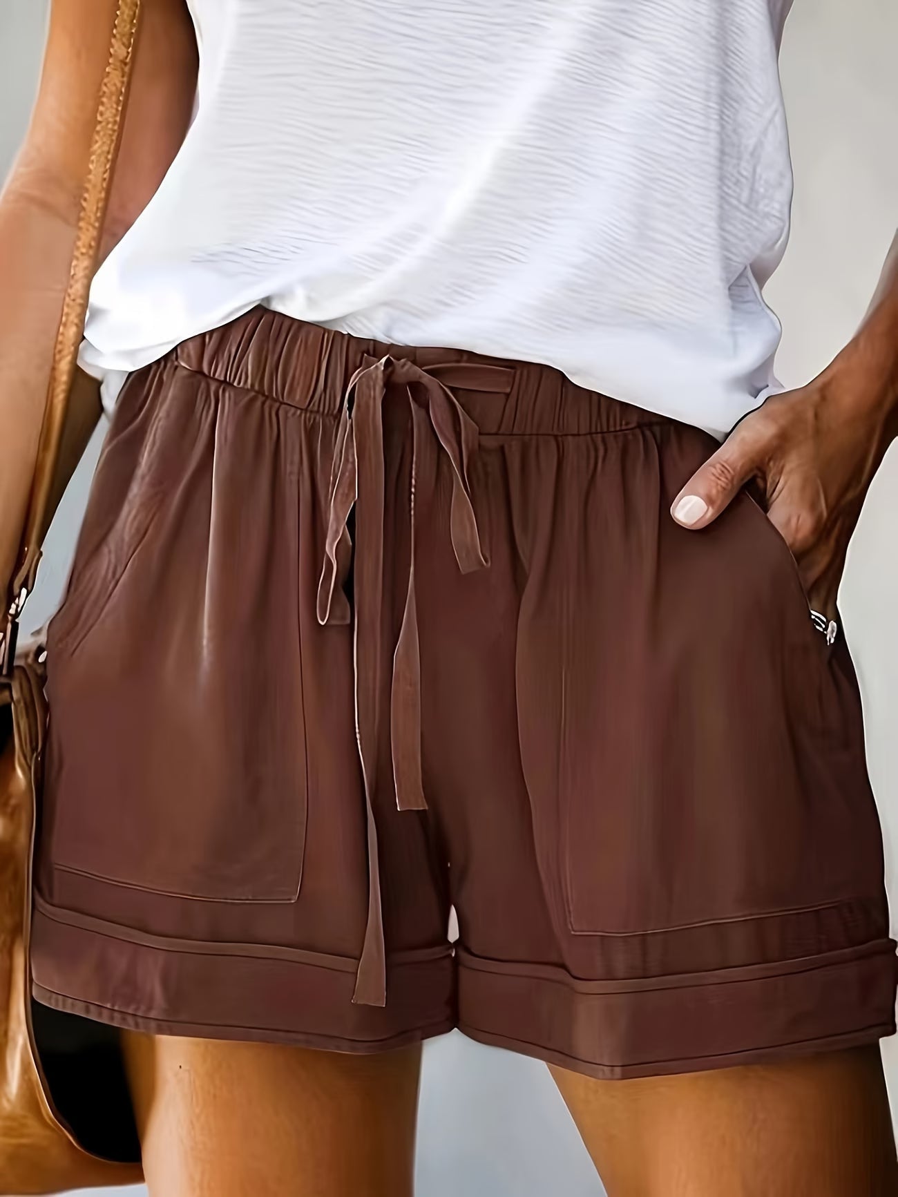 Women's Relaxed Summer Shorts in Breathable Cotton Blend – Loose Fit Casual Shorts with Elasticated Waist for Warm Weather Holiday Everyday Wear | Koossa