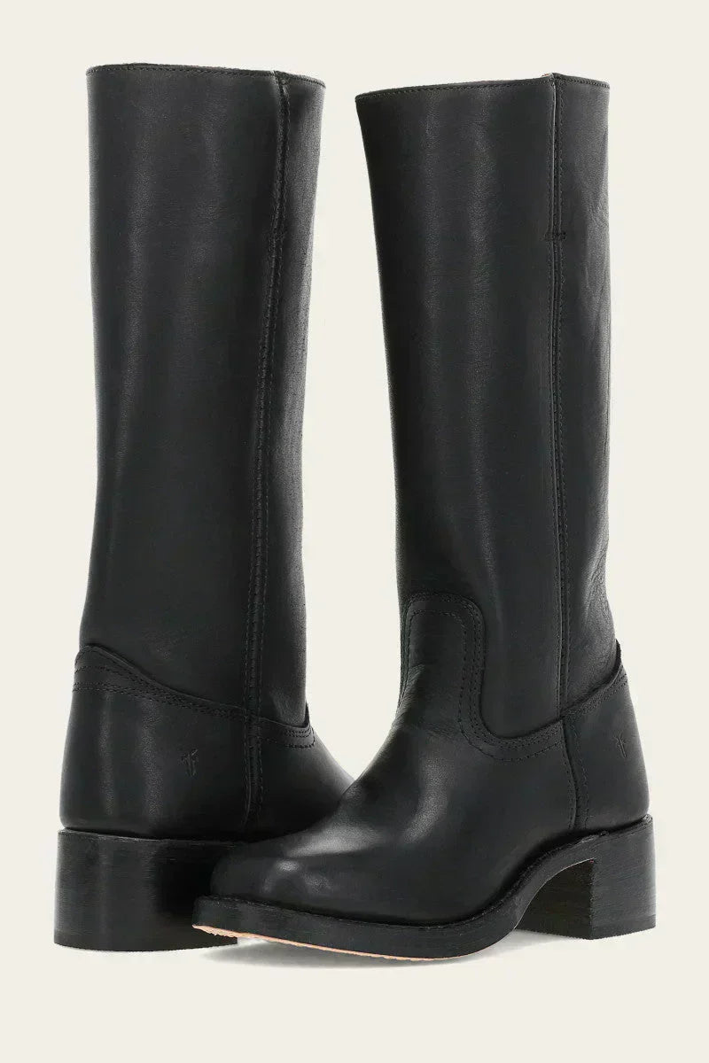Women's Winter Boots — Classic Leather Ankle Boots for Autumn & Winter Elegance with Low Heel Comfort | Koossa