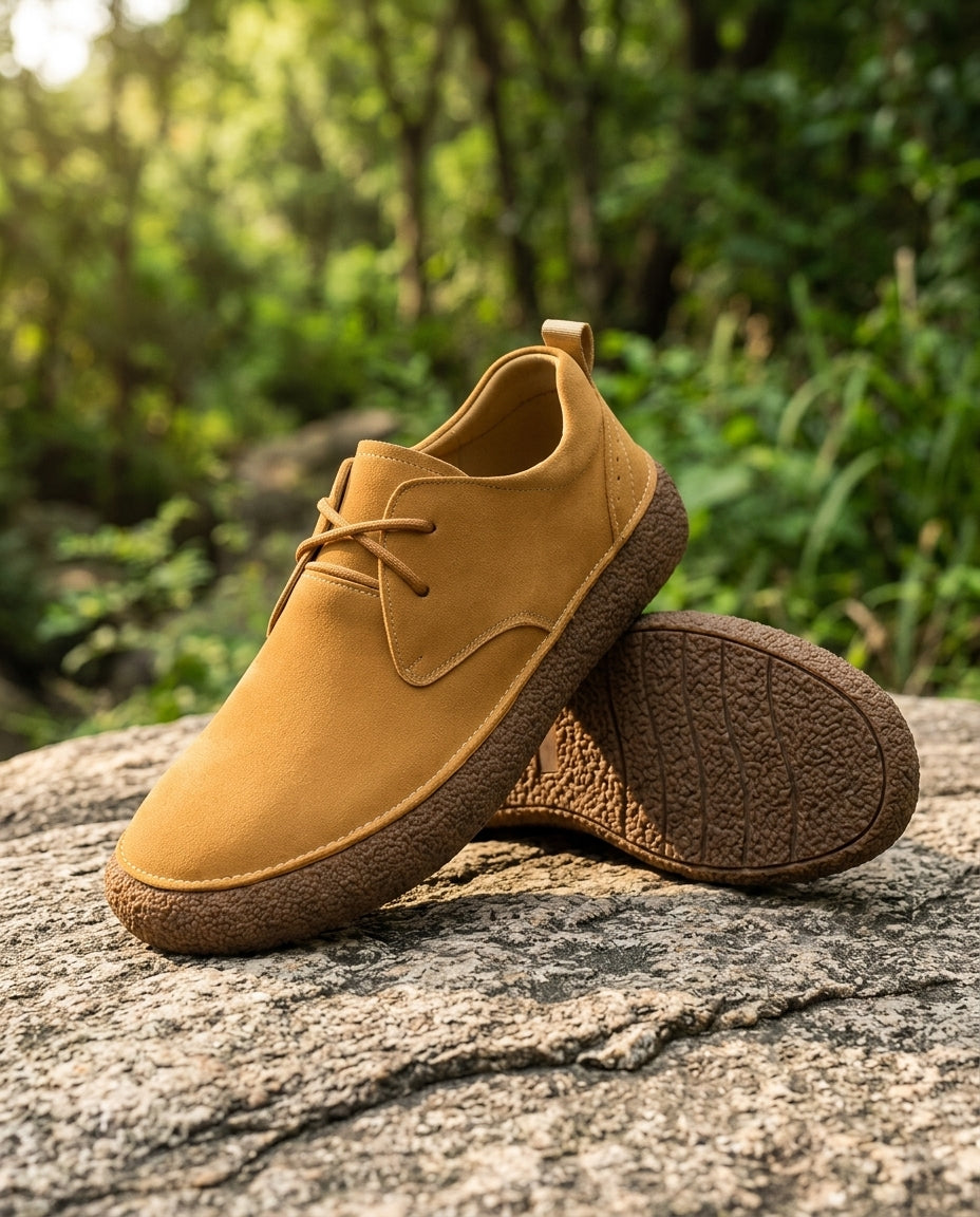 Men's Suede Hiking Shoes Outdoor Trail Sneakers with Cushioned Sole for Everyday Comfort Casual Walking Footwear | Lonoma