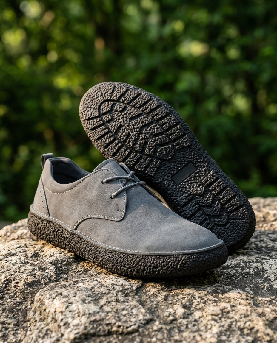 Men's Suede Hiking Shoes Outdoor Trail Sneakers with Cushioned Sole for Everyday Comfort Casual Walking Footwear | Lonoma