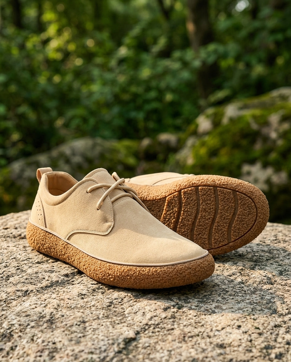 Men's Suede Hiking Shoes Outdoor Trail Sneakers with Cushioned Sole for Everyday Comfort Casual Walking Footwear | Lonoma