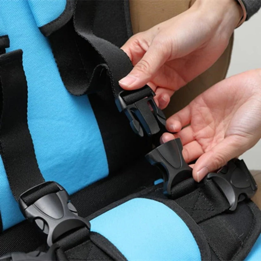 Lightweight Travel Harness Booster Kids Safety Restraint 5-Point Adjustable Portable Car Seat Alternative for Toddlers Children Ages 1-14 | Lonoma