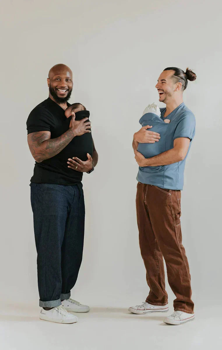 Hands-Free Baby Carrier Shirt for Moms & Dads, Soft Cotton Kangaroo Tee with Front Pouch, Newborn Skin-to-Skin Bonding Top | Lonoma