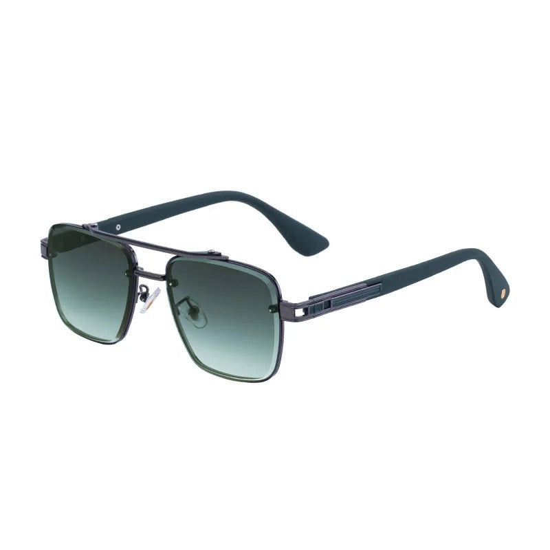 Gradient Aviator Sunglasses with Double Bridge Detail and UV400 Protection for Classic Summer Style | Koossa