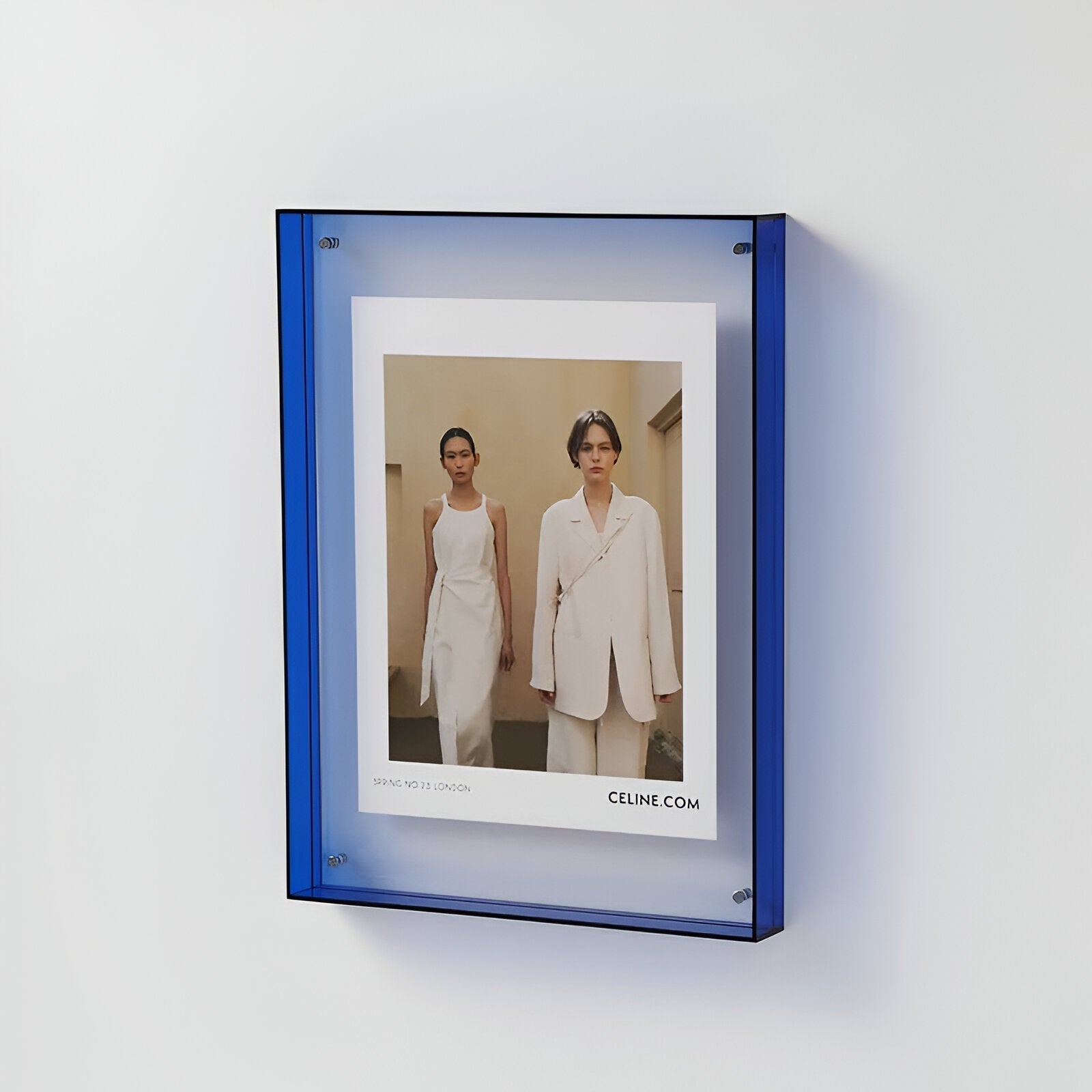 Cadre photo transparent acrylique sur pied ou mural format A4 A5 design minimaliste moderne décoration bureau | Koossa