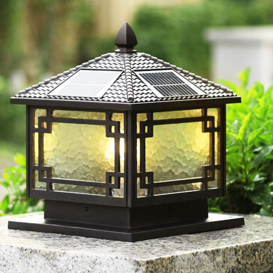 Outdoor Post Light Aluminum Garden Pillar Lamp Waterproof Pathway Lighting Coffee Gold Finish for Driveway Patio Yard Deck Landscape | Lonoma