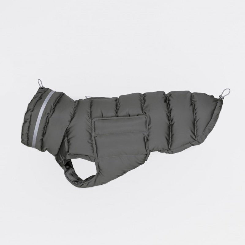 Dog Padded Jacket Vest Polyester Windproof Waterproof S to XL Whippet Greyhound Winter Coat Zip Button | Koossa
