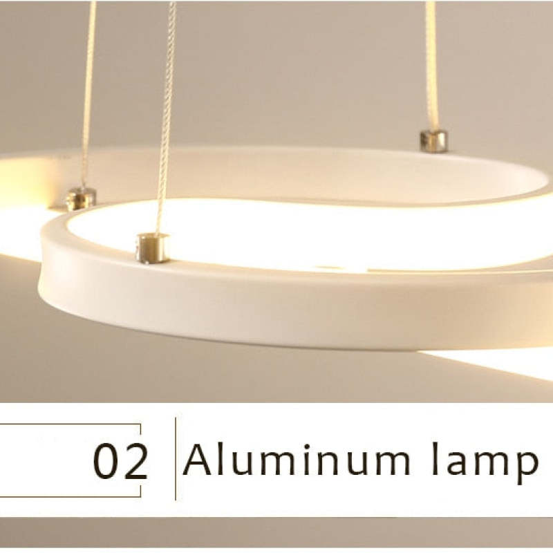 Musical Note LED Pendant Light Adjustable Metal Fixture Black White Gold Dining Room Living Room Kitchen Island Modern Decor | Lonoma