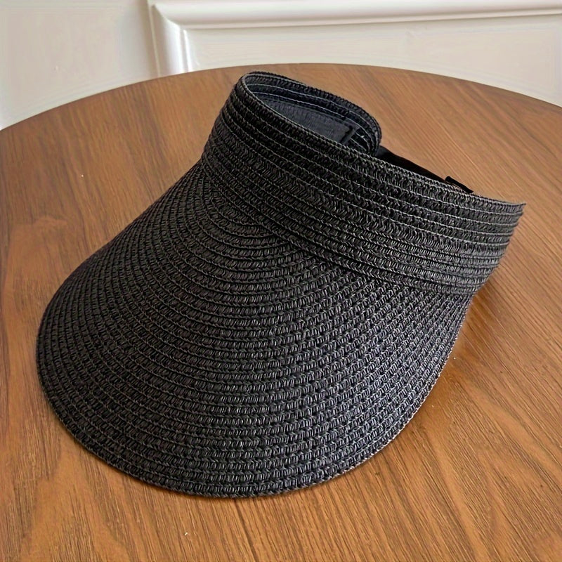 Women's Wide Brim Foldable Sun Visor – UV Protection Summer Hat for Beach & Garden | Koossa