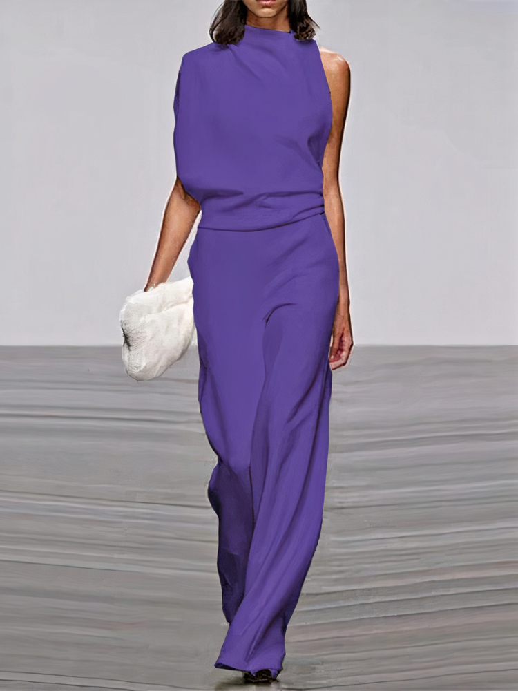 Women's Wide Leg Jumpsuit — Elegant Statement Piece for Wedding Guests & Special Occasions | Koossa