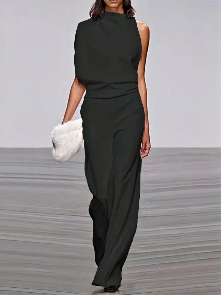 Women's Wide Leg Jumpsuit — Elegant Statement Piece for Wedding Guests & Special Occasions | Koossa