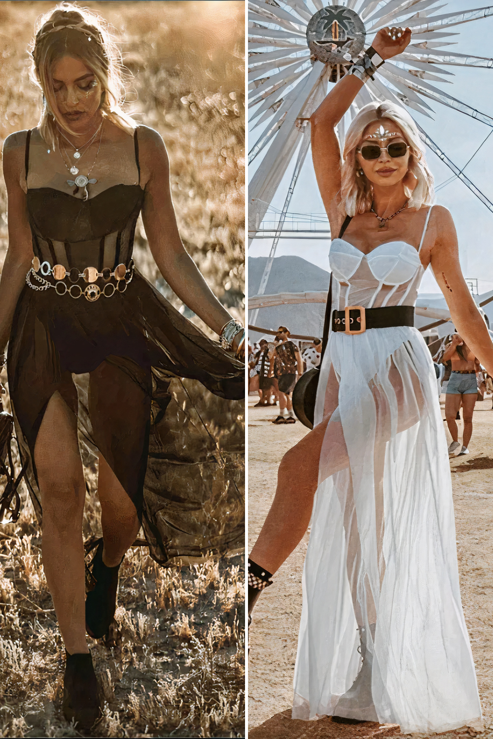 Women's Flowing Maxi Dress — Bohemian Print Dress for Summer Holidays & Garden Parties | Koossa