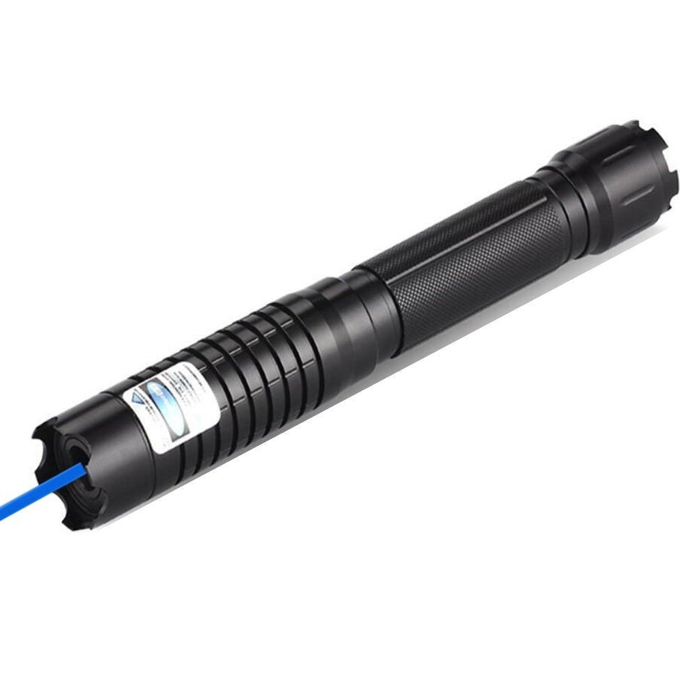 Blue Laser Pointer 450nm Rechargeable Aluminum Handheld Laser Flashlight, Adjustable Focus for Camping, Hiking & Outdoor Use | Lonoma