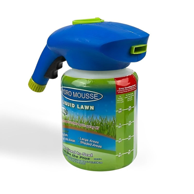 Spray-On Grass Seed Hydroseeding Kit for Bare Spots & Dog Patches – Garden Hose Attachment Lawn Repair, Patchy Yard Reseeding | Lonoma