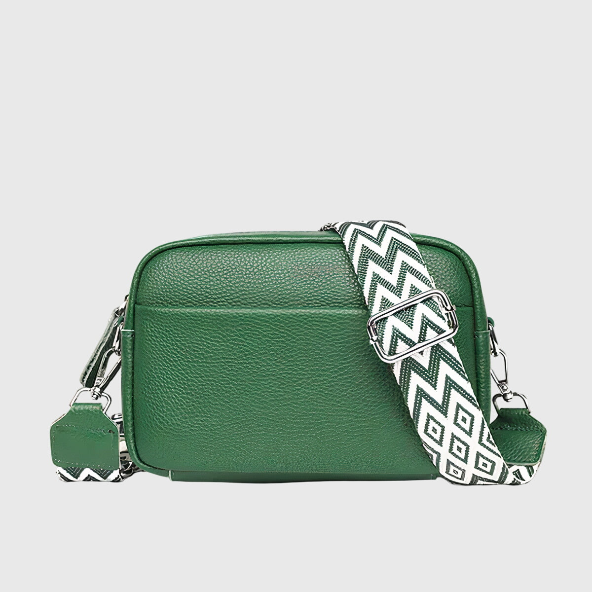 Women's Structured Leather-Effect Crossbody Bag with Adjustable Strap | Classic Everyday Shoulder Handbag | Versatile Casual Accessory | Koossa