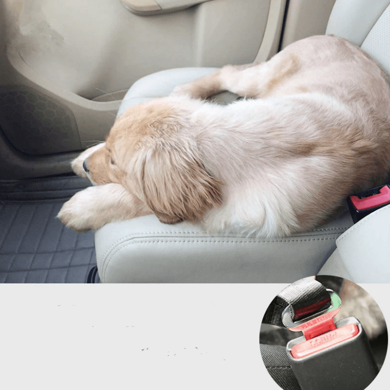 Dog Car Seatbelt Adjustable Nylon 2-in-1 Lead Clip Safety Harness Restraint Travel Strap Universal Fit Vehicle | Koossa